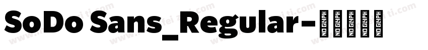 SoDo Sans_Regular字体转换
